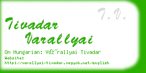 tivadar varallyai business card